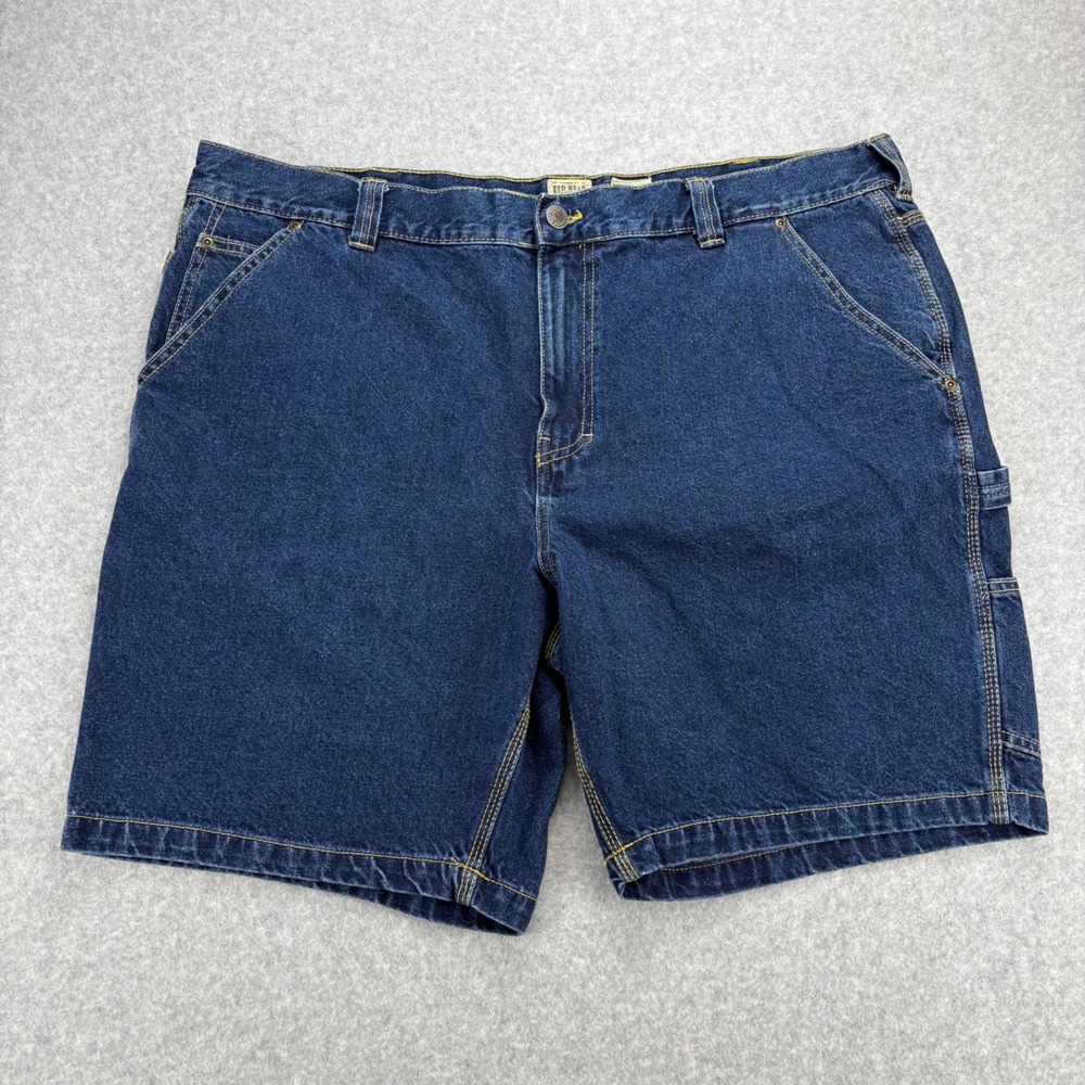 Red Head Carpenter Shorts Mens‎ 44 Blue Denim Utility Workwear Gorpcore Rugged